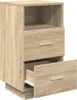 A standalone nightstand with two drawers and an open shelf. Anteprima dell’immagine prodotto