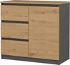 Topeshop 1D3S ANT/ART BA KPL Kommode Produktbild-Vorschau 1