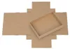 Faltschachtel 10 x 14 x 2,5 cm, Braun, mit Deckel, Produktbild-Vorschau 3