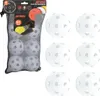 A bag of white unihoc balls next to loose balls. Produktbild-Vorschau