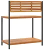 vidaXL Záhradný pracovný stôl 90x50x110 cm z masívneho Náhľad obrázku produktu 6
