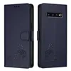 Leder Hülle für Samsung Galaxy S10 Süße Katze Flip Case Produktbild-Vorschau 2