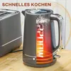 Grauer 1,7 L Wasserkocher & Toaster Set mit 6 Produktbild-Vorschau 4