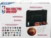 The image shows the packaging of an NBA Forge Pro Mini Hoop. The box displays product information, features, and team logos. Produktbild-Vorschau