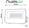 LUMILED LED reflektor vonkajší 30 W 3300 lm CCT 3000 K 4000 Náhľad obrázku produktu 7