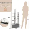 COSTWAY Bücherregal im Baumform, Standregal mit Schublade, Produktbild-Vorschau 6