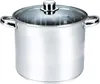 MICHELINO Edelstahl-Großraumtopf 21 Liter mit Glasdeckel Produktbild-Vorschau 2