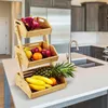 Relaxdays Obst Etagere Bambus, HxBxT: 49 x 30 x 25 cm, Produktbild-Vorschau 3