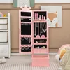 COSTWAY Kinder Schmuckschrank, Spiegelschrank neigbar mit Produktbild-Vorschau 7