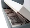 Doppelbett Cézanne 160x200cm mit Stauraum - eisblau Produktbild-Vorschau 6