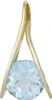 Anhänger mit Blautopas Topas himmelblau hellblau 375 Gold Produktbild-Vorschau 1