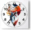Wanduhr - Quadrat - Glasuhr - Tierwelt Pelz Abbildung Mond Produktbild-Vorschau 1