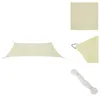 vidaXL Sonnensegel HDPE Rechteckig 4x6 m Creme -  Produktbild-Vorschau 1