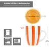 Summer Stripes zestaw 6 kubków do kawy filiżanki do herbaty Podgląd zdjęcia produktu 6