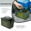 US Ammo Box als Munitionskoffer aus Metall von HMF mit den Maßen 30 x 19 x 15.5 cm in grün Produktbild-Vorschau