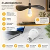 2er LED Glühbirne USB Rechargeable 2600mAh Lampe mit Produktbild-Vorschau 4