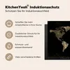 KitchenYeah© Herdabdeckplatte Weltkarte - Schwarz - Gold , Produktbild-Vorschau 6
