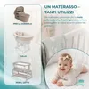 Lantigo AERO Materasso Neonato Ovale 75x35x6 cm Bifacciale Anteprima dell’immagine prodotto 5