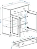 Kommode Vertiko COLMAR, Highboard mit 1 Schublade und 2 Produktbild-Vorschau 11