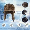 Herren Ushanka Russische Mütze mit Ohrenklappen Winddichte Produktbild-Vorschau 3