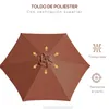 Garten Sonnenschirm - Aluminium Terrassenschirm - Ø260 x Produktbild-Vorschau 7