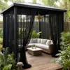 2er Set Vorhänge Voile Blumenmuster Outdoor Vorhang Produktbild-Vorschau 8