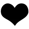 Securit FB-HEART, 300 x 500 mm, Melamín, Živica, Suchý Náhľad obrázku produktu 1