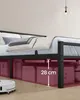VASAGLE Kovová postel 160 x 200 cm, stabilní rám postele s Náhled obrázku produktu 6