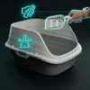 Otwarta kuweta dla kota z ramką, z wysoką ścianką przeciw Podgląd zdjęcia produktu 8