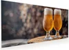 Küchenrückwand Spritzschutz Glas mit Motiv Bier auf Holz 40 Produktbild-Vorschau 1