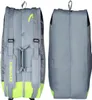 Two views of a gray and neon yellow Head tennis bag are shown against a white background. Produktbild-Vorschau