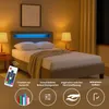 Polsterbett LASHIO mit LED Beleuchtung im Kopfteil 120x200 Produktbild-Vorschau 7