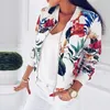 Damen-Sweatshirt - Blumenmuster - Jacke mit Reißverschluss Produktbild-Vorschau 3