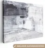 MuchoWow® - Leinwandbilder - Kunst - Farbe - Weiß - Schwarz Produktbild-Vorschau 1