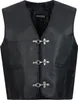 PAULGOS Lederweste Biker Kutte Clubweste Chopper Weste 100% Produktbild-Vorschau 1