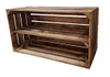 A wooden crate with two shelves, presented against a white background. Náhled obrázku produktu