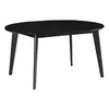 Miliboo - Design-Esstisch rund ausziehbar Schwarz L120-150 Produktbild-Vorschau 5