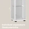 K-Möbel Glasvitrine stehend in Weiss (176x37x33 cm) mit 4 Produktbild-Vorschau 6