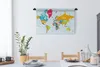 MuchoWow® Wandteppich Wandbehang Weltkarte - Farben - Produktbild-Vorschau 4
