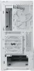 The back view of a white computer tower case. Voir les images du produit