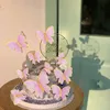 Hochwertige Lila Schmetterling 3D Cake Topper Set für Produktbild-Vorschau 4