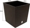 Květináč RATO LOW s vkladem 32 cm - barva: umbra Voir les images du produit 6