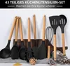 43 kusů Sada kuchyňského náčiní Silikonové nádobí na vaření Náhled obrázku produktu 2