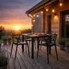 UNO Gartenstuhl in Schwarz, durchbrochenes Design, mit Produktbild-Vorschau 6