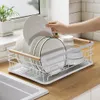 Livingandhome Geschirrabtropfgestell, Metall Abtropfgestell Produktbild-Vorschau 2
