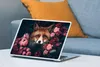 MuchoWow® Laptop Aufkleber Sticker Cover Fuchs - Blumen - Produktbild-Vorschau 4