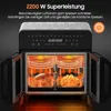XXL Heißluftfritteuse 23 L | Dual-Zone Airfryer mit Produktbild-Vorschau 10