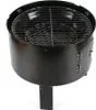 A black barbecue grill with two grates, shown from a slightly elevated angle against a white background. Podgląd zdjęcia produktu