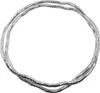 Biegsame Halskette Schlangenkette silberfarben dunkel 5mm Produktbild-Vorschau 3