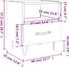 vidaXL Nachttisch Weiß 40x35x47,5 cm Holzwerkstoff Produktbild-Vorschau 8